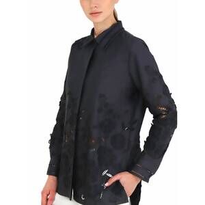 NEW RANI ARABELLA cotton embroidery shirt in black